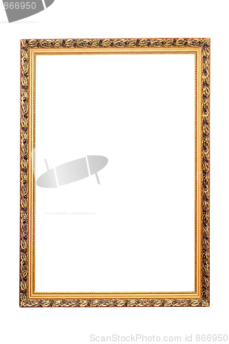 Image of Leaf frame isolated