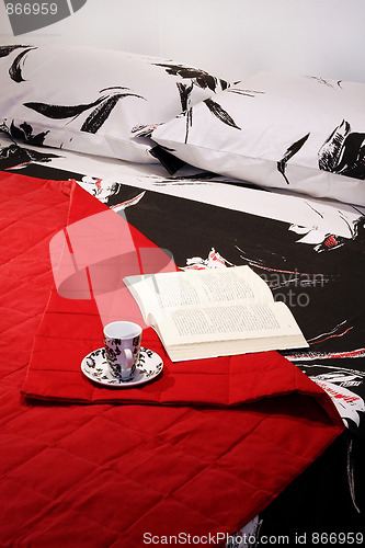 Image of Reading in bed