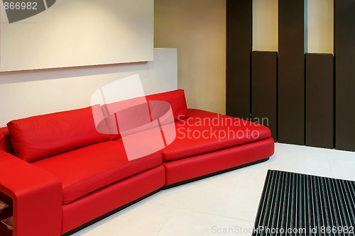 Image of Red sofa