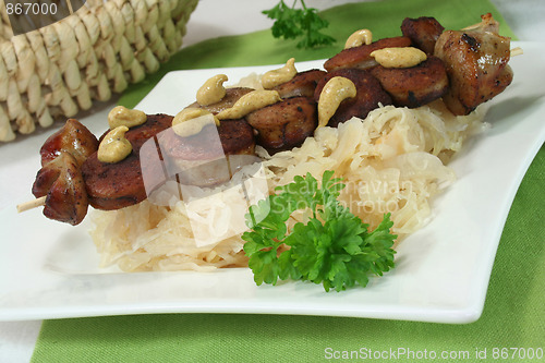 Image of Sauerkraut with sausages