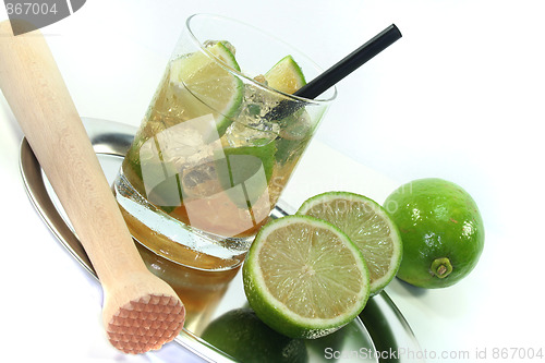 Image of Caipirinha with fresh lime