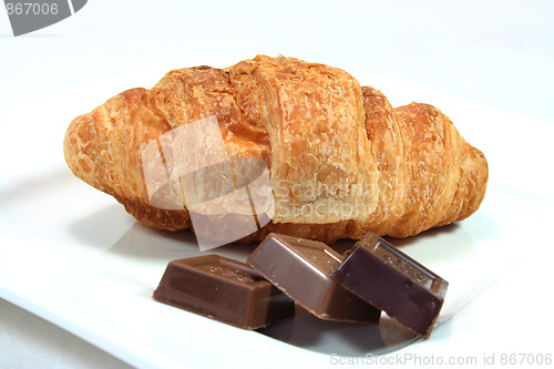 Image of Croissant with chocolate