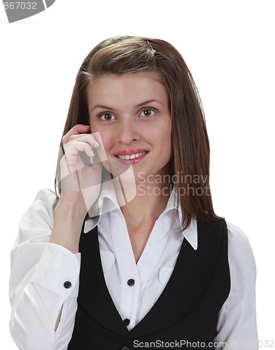Image of Young woman on the phone