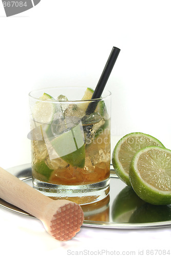 Image of Caipirinha with fresh lime