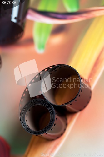 Image of Old camera film strip