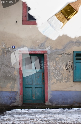 Image of Painting an old house