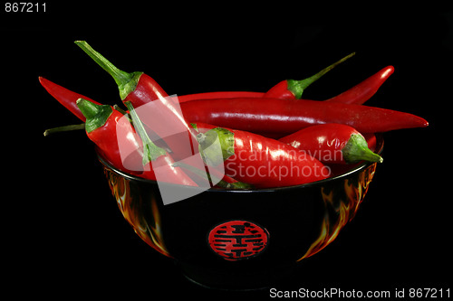 Image of red chili peppers