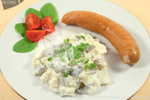 Image of Potato salad with fresh herbs