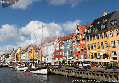 Image of Nyhavn in Copenhagen, Denmark - one of the most popular tourist places