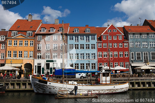 Image of Nyhavn in Copenhagen, Denmark - one of the most popular tourist places