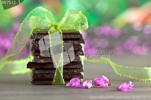 Image of Stack of Chocolate