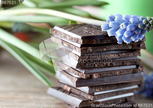 Image of Stack of Chocolate