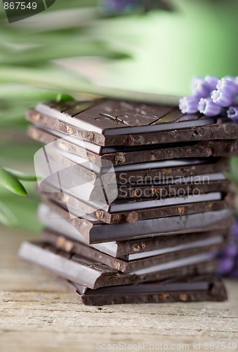 Image of Stack of Chocolate