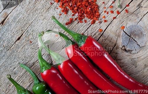 Image of Red and Green Chili Pepper