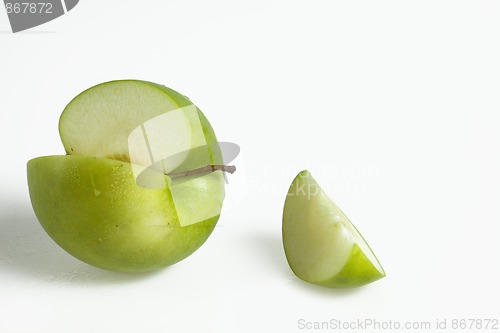 Image of Green Apple isolated on white