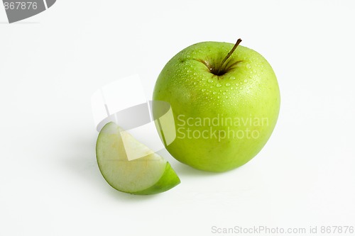 Image of Green Apple isolated on white