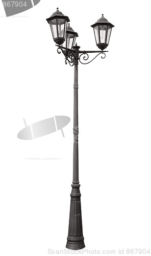 Image of Triple lamppost