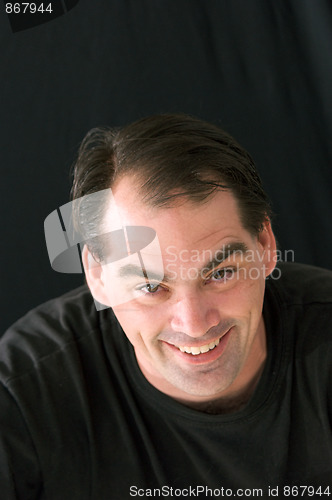 Image of happy man with big grin