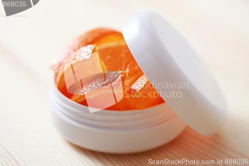 Image of orange face cream