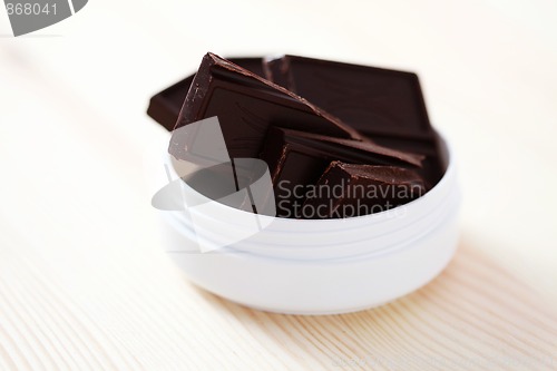 Image of chocolate face cream