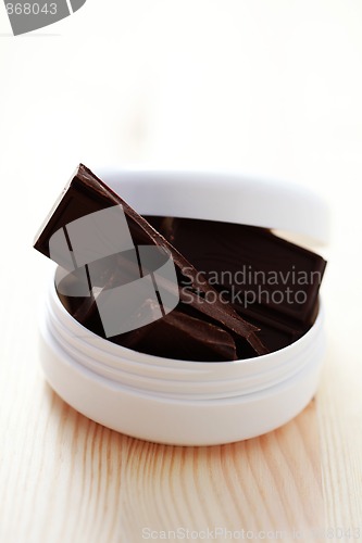 Image of chocolate face cream