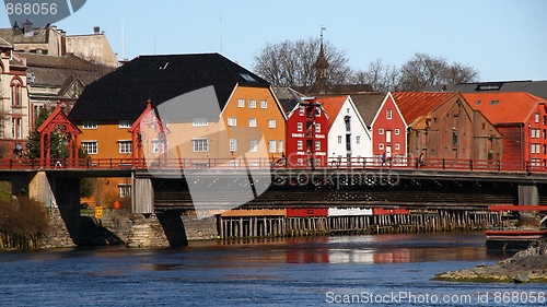 Image of Old houses in Trondheim