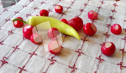 Image of Radish and paprika