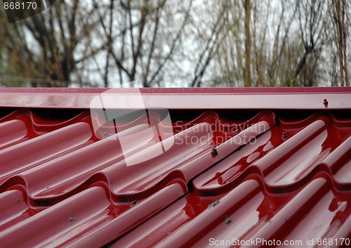 Image of Red roof house