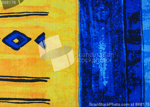 Image of blue and yellow background