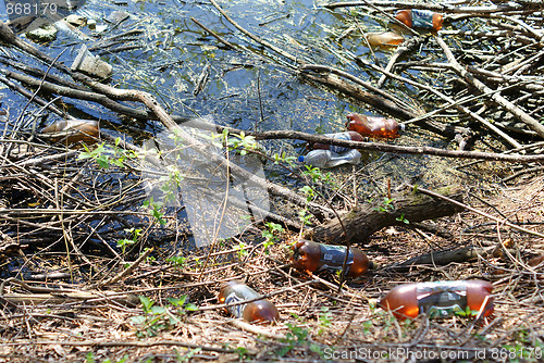 Image of lake pollution