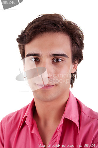 Image of Handsome man, with red shirt