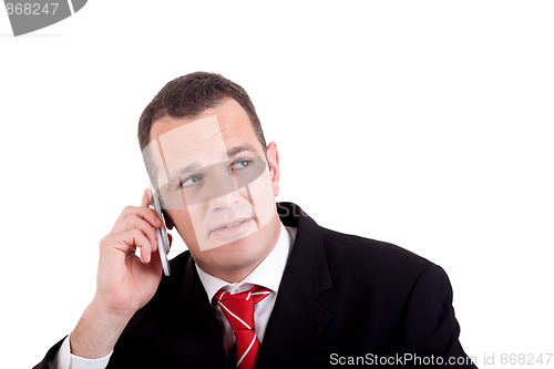 Image of businessman on the phone