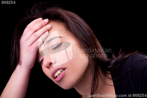 Image of woman with headache