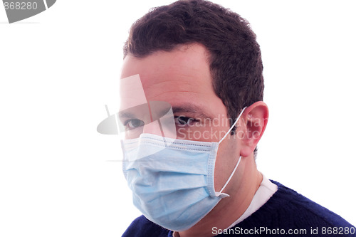 Image of man with a medical mask