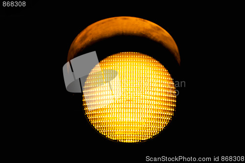 Image of yellow traffic light