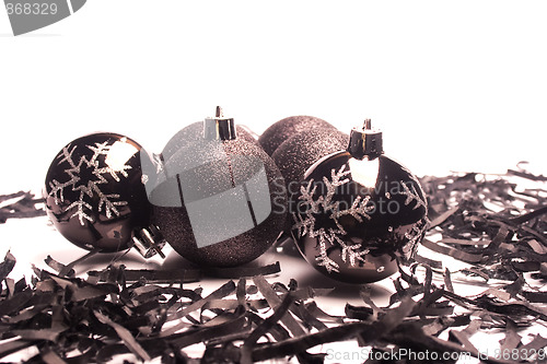 Image of Black Christmas  balls