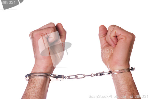 Image of Hands and handcuffs