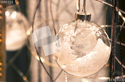 Image of Christmas ball glass