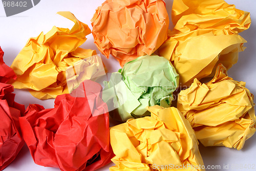 Image of colorful Garbage Paper
