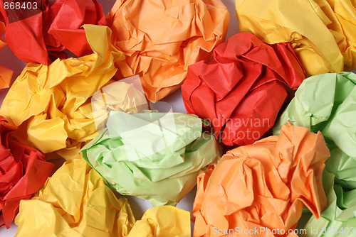 Image of colorful Garbage Paper