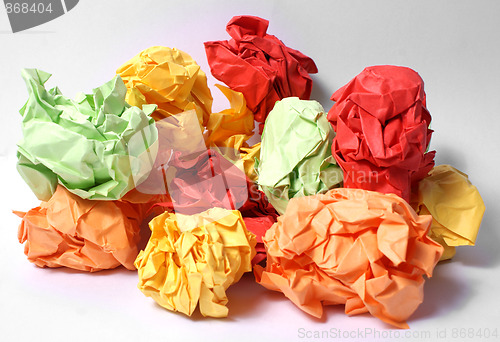 Image of colorful Garbage Paper