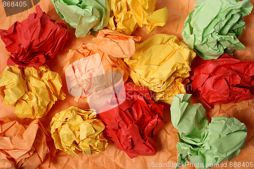 Image of colorful Garbage Paper