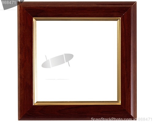 Image of dark gold-rimmed wooden frame