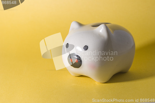 Image of white piggy bank 