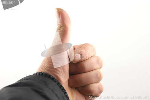 Image of hand with thumb up 