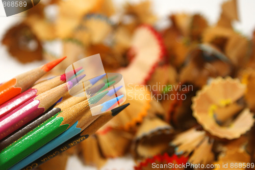 Image of  pencil and scraps