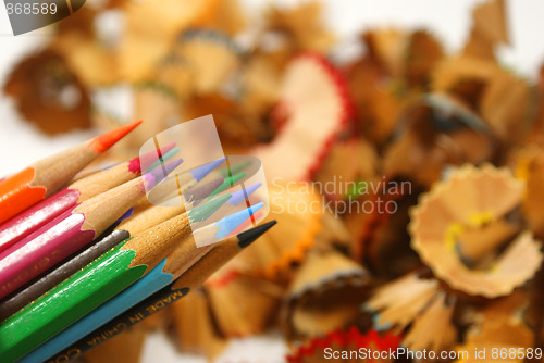 Image of  pencil and scraps