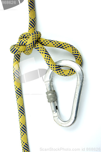 Image of In Line Figure 8 knot and master lock