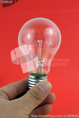 Image of close up on lightbulb