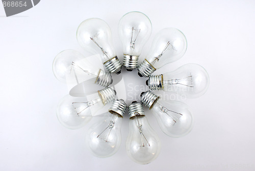 Image of a group of light bulbs